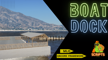 BOATDOCK MLO For GTAV FIVEM QBCORE SERVER | BOAT CENTER