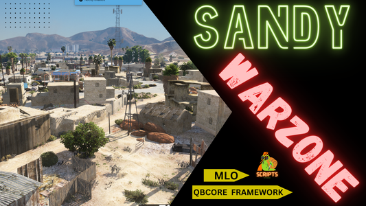 SANDY WARZONE MLO FOR GTAV FIVEM QBCORE SERVER | CRASH CITY MLO