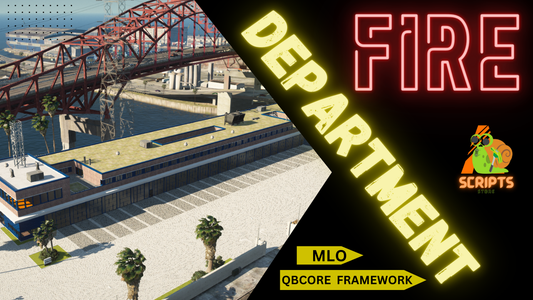 FIRE DEPARTMENT MLO FOR GTAV FIVEM QB CORE SERVER | FIRE UNIT MLO