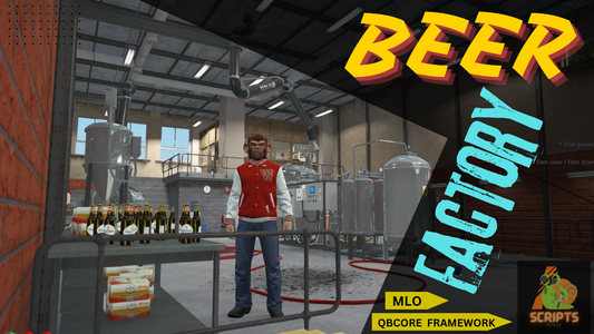 BEER FACTORY MLO FOR GTAV FIVEMQBCORE SERVER | FIVEM MODES | JOB RELEATED MLOS