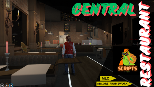CENTRAL RESTAUANT MLO FOR GTAV FIVEM QBCORE SERVER | RESTAUANT MLO | RESTAUANT MODS | YMAPS