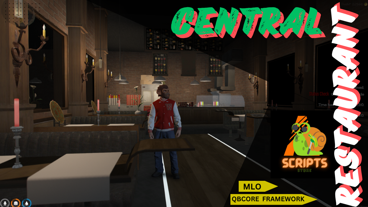 CENTRAL RESTAUANT MLO FOR GTAV FIVEM QBCORE SERVER | RESTAUANT MLO | RESTAUANT MODS | YMAPS