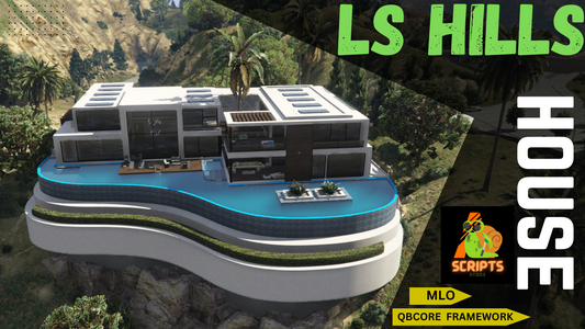 LS Hills House MLO | New Modern Villa | Ymap | FiveM QBCore Modes