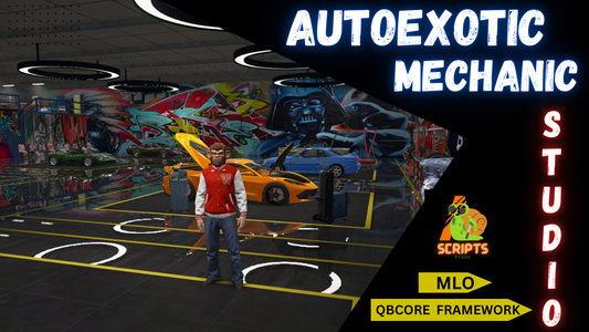 New Autoexotic Mechanic MLO for GTAV FIVEM QBcore Server | Mechanic MLO | Autoexotic Studio  MLO