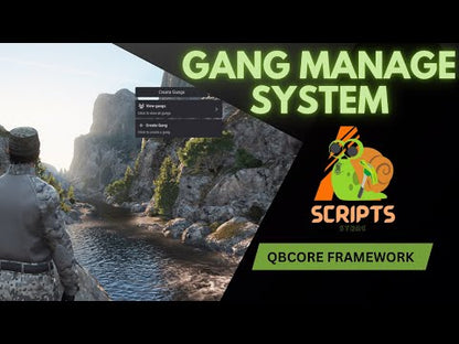 QBCore Gang Manage System Script For FiveM Game Servers