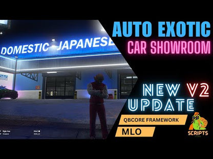 Auto Exotic Car Showrrom MLO For GTA V FiveM QBCore Server| MACHINE SHOP | New Update V2