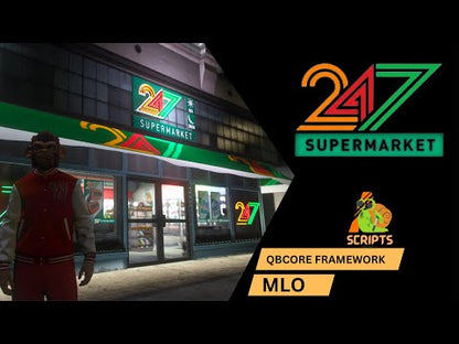 Legion Square 24/7 Shop For GTAV FIVEM QBCORE SERVER | SUPERMARKET MLO