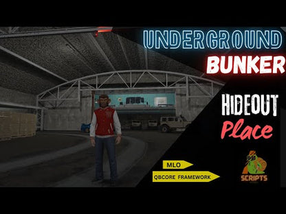 UNDERGROUND BUNKER MLO FOR GTAV FIVEM QBCORE SERVER | HIDEOUT PLACE