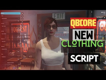 QBCore Clothing Menu Script For FiveM Game Servers