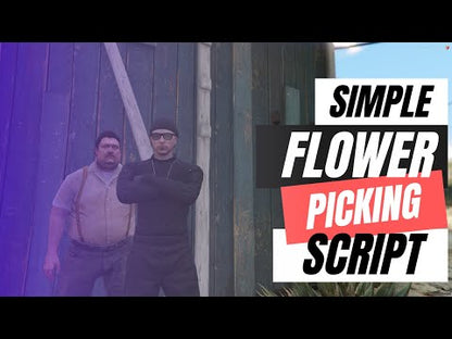 QBCore Flower Picking Script For GTA V FiveM Game Server