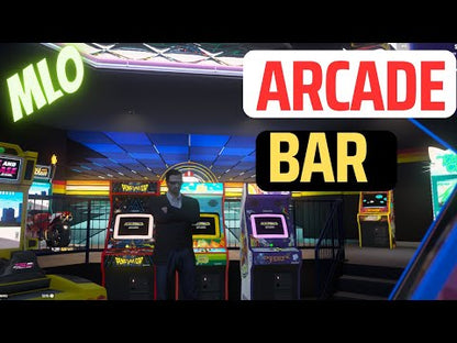 Arcade Bar Interior MLO For GTAV FIVEM QBCORE SERVER | Casino Game