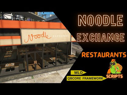 Noodles Exchange Restaurants MLO For GTAV FiveM QBCore Server | Cafe Shop