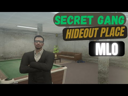 Secret Gang Hideout Place MLO For GTAV FiveM QB Core Server | Underground Places