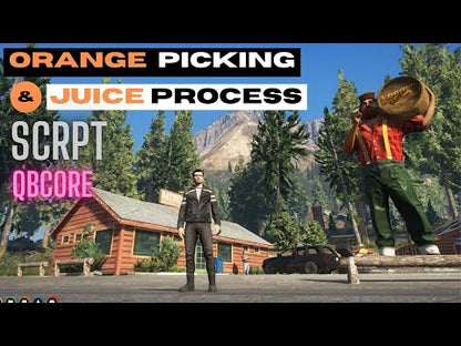 Orange Picking and Juice Process Script For GtaV FiveM QBCORE Server