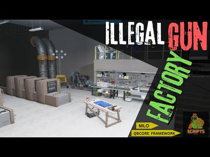 ILLEGAL GUN FACTORY MLO FOR GTAV FIVEM QBCORE SERVER |  SECRETE  HIDEOUT  MLO |FIVEM QBCORE MODES