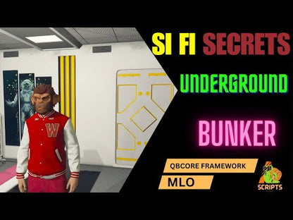 SI FI Secrets UnderGround Bunker MLO For GTAV FiveM QBCoew Server | Hidden Place | Hideout Place