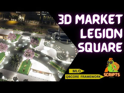 3D Market Legion Square MLO For GTAV FiveM QBCore Server |  Shpping Mall