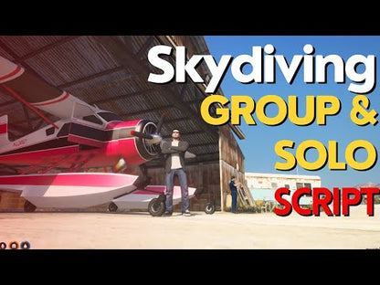 Skydiving Group & Solo Script Fo GTAV FIVE M SERVER QBCORE