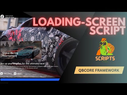 QBCore Loading Screen For FiveM Game Servers