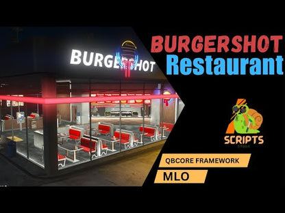 BURGERSHOT RESTAURANT MLO FOR GTAV FIVE QB CORE SERVER | BURGER SHOP