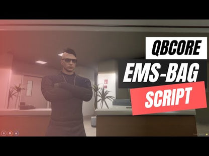 QBCore Ems-Bag Script For EMS JOB | GTA V FiveM Game Server