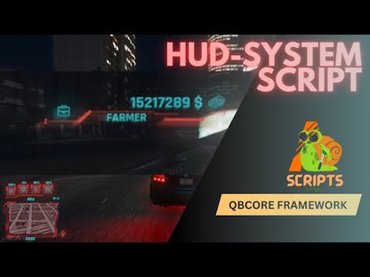 QBCore Eye Catching Hud System For FiveM Game Servers