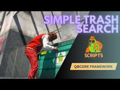 QBCore Simple Trash System Script For FiveM Game Servers