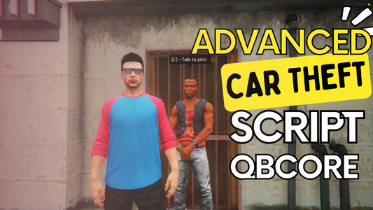 QBCore Advanced Car Theft System For GTA V FiveM Game Server