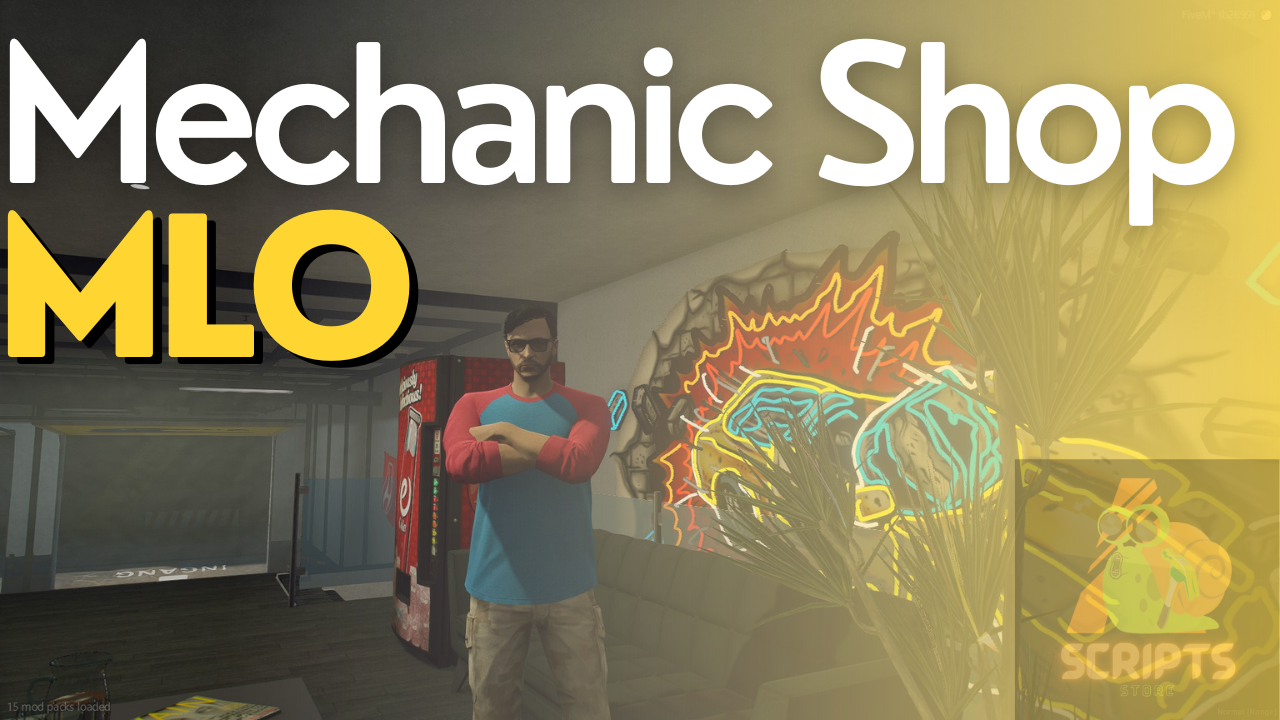 Mechanic Shop MLO For GTAV FiveM Game Server – FiveM Scripts Store