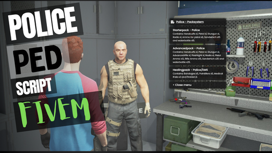 QBCore Police Item Ped Script For GTA V FiveM Game Server