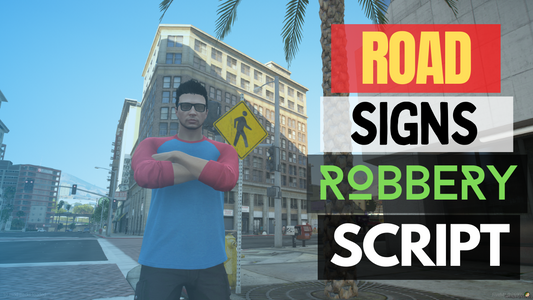 road sign robbery script