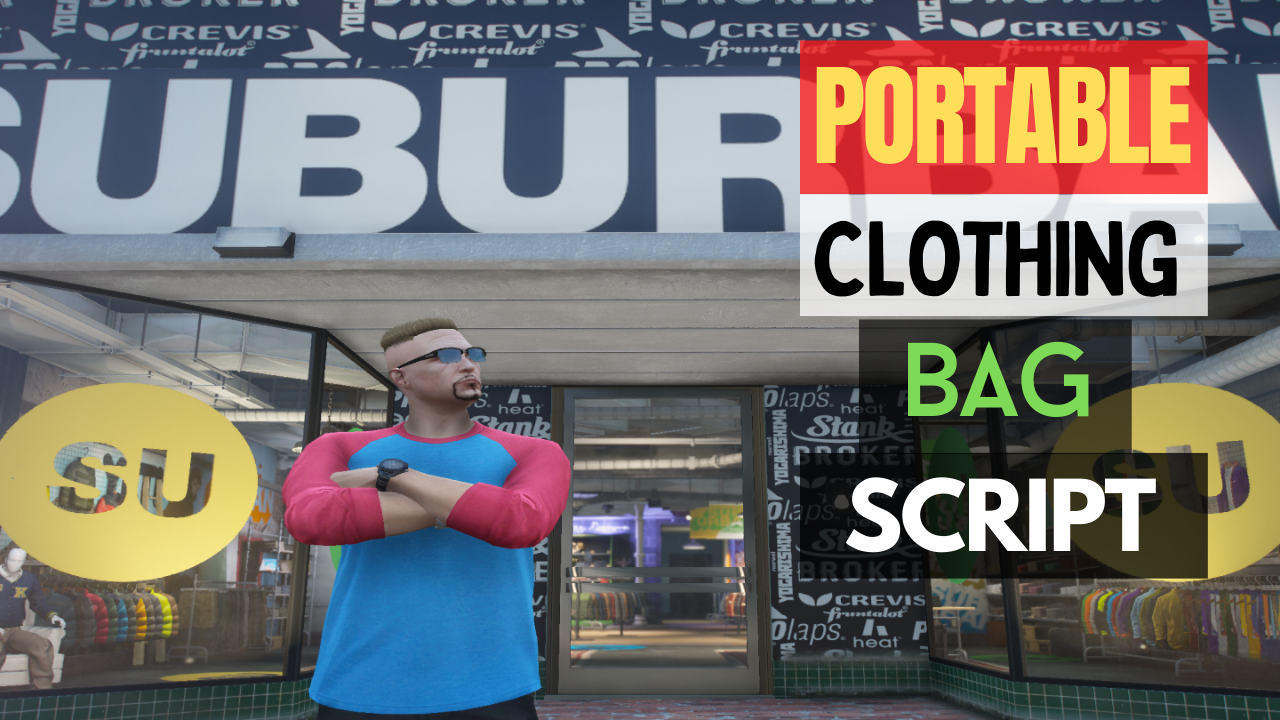 QBCore Portable Clothing Bag Script For GTA V FiveM Game Server