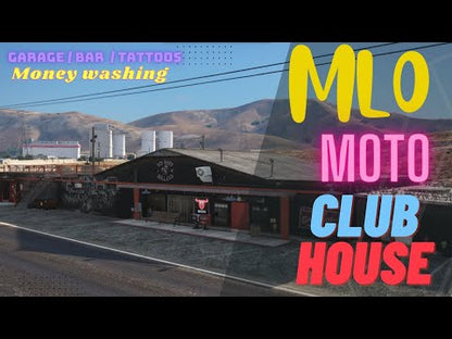 Moto Clubhouse | Bike Gangs | Money Washing /Garage/Bar/Tattoos   For GTAV FiveM Game Server 5 in 1 MLO