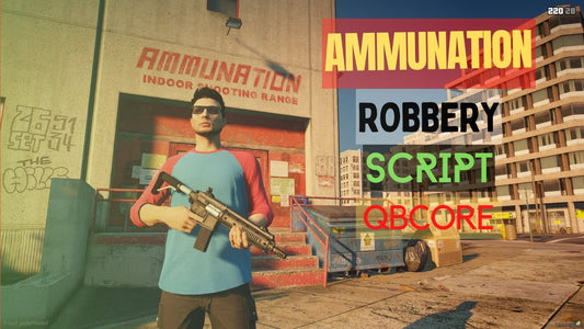 QBCore Simple Ammunation Robbery Script For GTA V FiveM Game Server